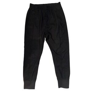 Wooyoungmi Paris Mens Black Textured Jogger Pants Elastic Waist Size 50